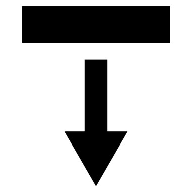 Düz vektör simgesi çekin