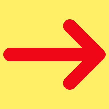 Düz vektör piktogram sağ ok