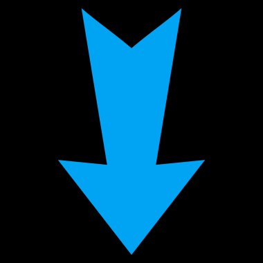 Düz vektör simgesi aşağı ok