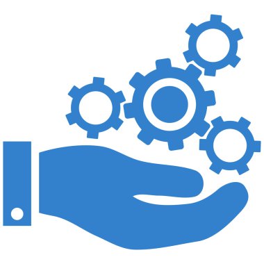 Mekanik Servisi düz vektör simgesi