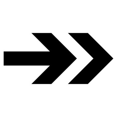 Düz vektör simgesi sağ ok