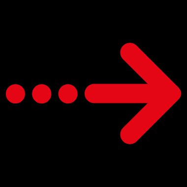 Sağ göndermek düz vektör simgesi