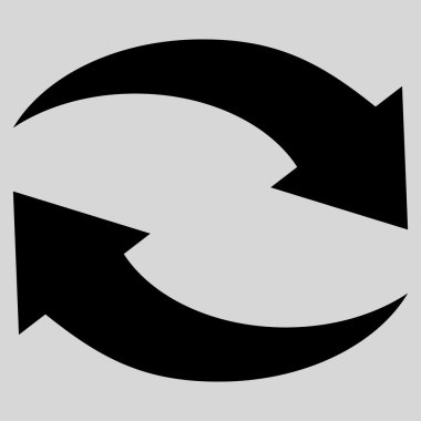 Vektör simge Exchange oklar düz