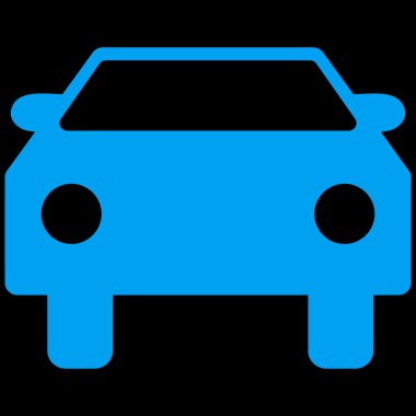 Araba düz vektör simgesi