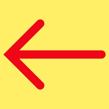 Ok sol düz vektör piktogram