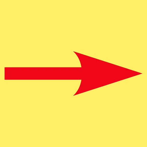 Sharp Arrow høyre flate vektor Icon – stockvektor
