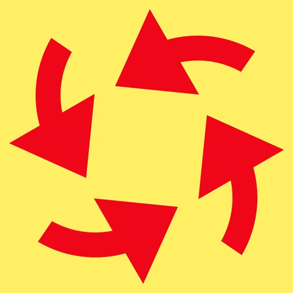Icona vettoriale piatta delle frecce cicloniche — Vettoriale Stock