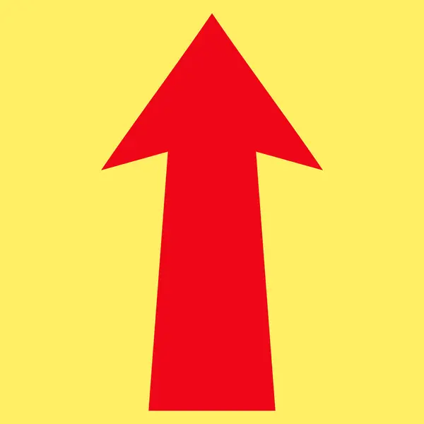 Seta para cima Símbolo vetorial plana —  Vetores de Stock