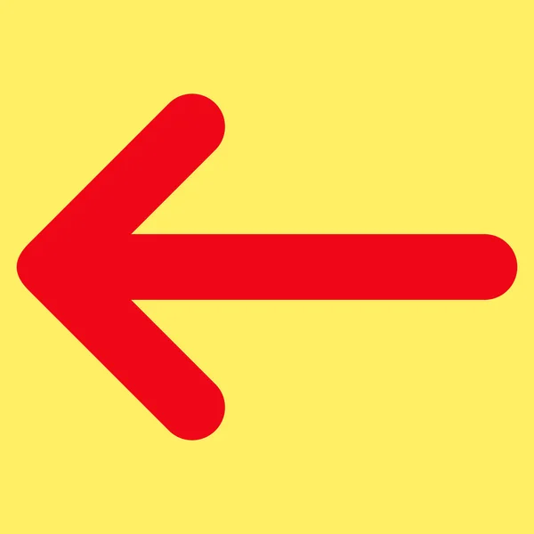 Flèche gauche Symbole vectoriel plat — Image vectorielle