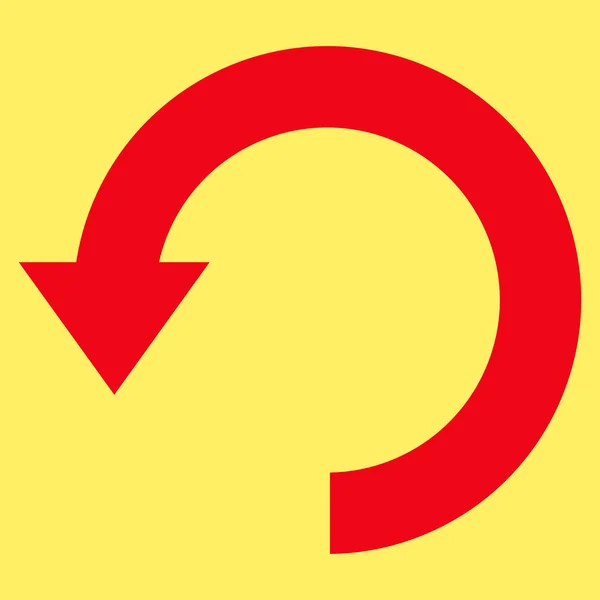 Символ плоского вектора поворота вниз — стоковый вектор