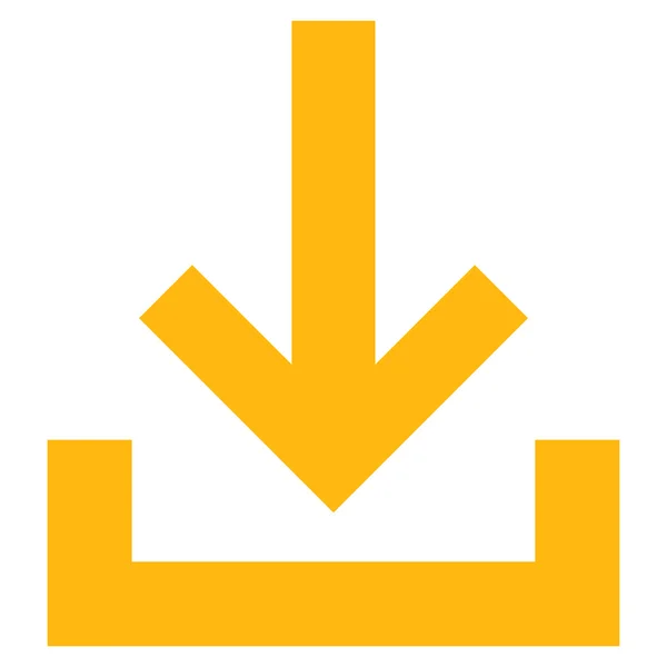 Inbox Flat Vector Symbol — Stock Vector