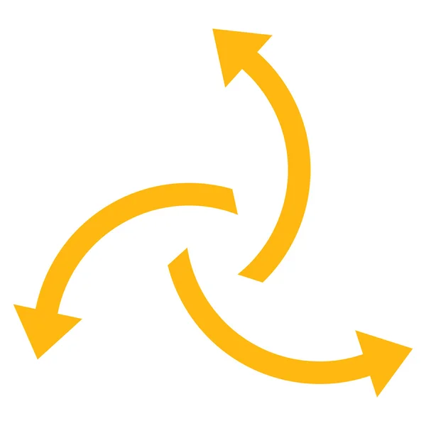 Icône vectorielle plate de flèches centrifuges — Image vectorielle