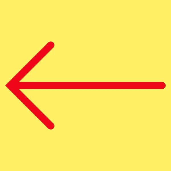 Pil vänster platt vektor symbol — Stock vektor
