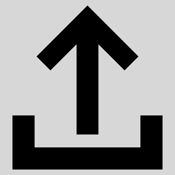 Platte Vector pictogram uploaden — Stockvector