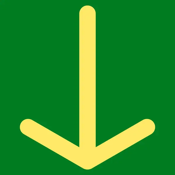 Arrow Down Flat Vector Symbol — Stock Vector