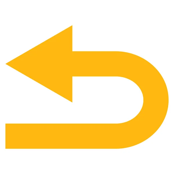 Draai links platte Vector Icon — Stockvector