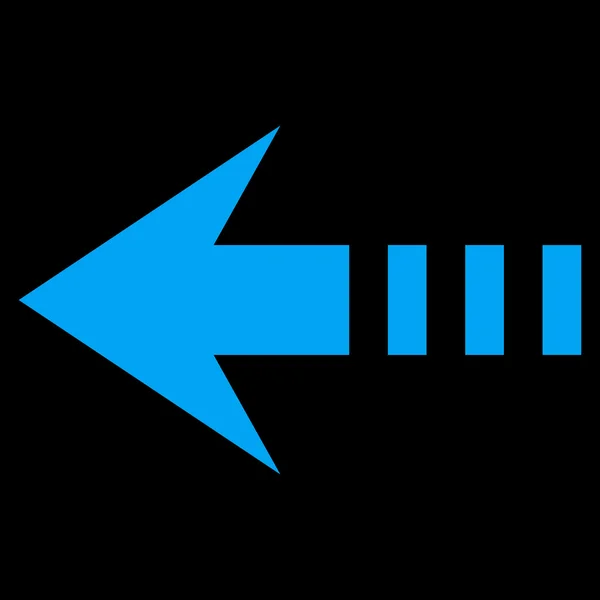 Envoyer Icône vectorielle plate gauche — Image vectorielle