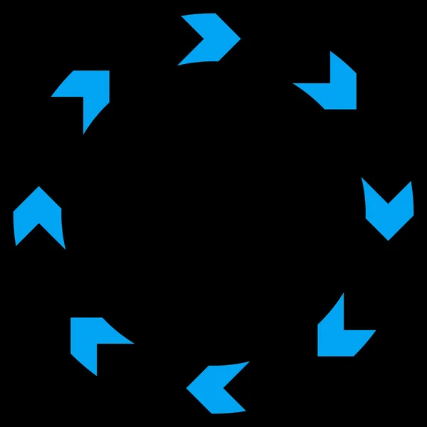 Kreislauf-Flat-Vektor-Symbol — Stockvektor