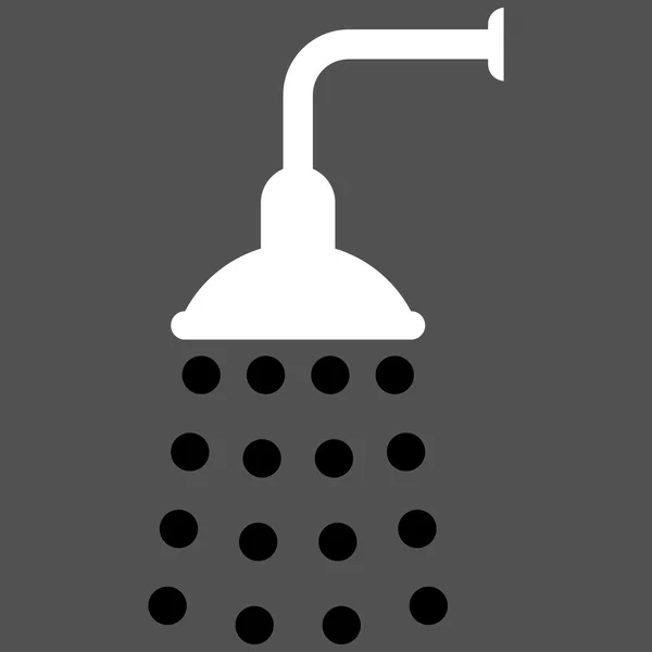 Symbole de vecteur plat de douche — Image vectorielle