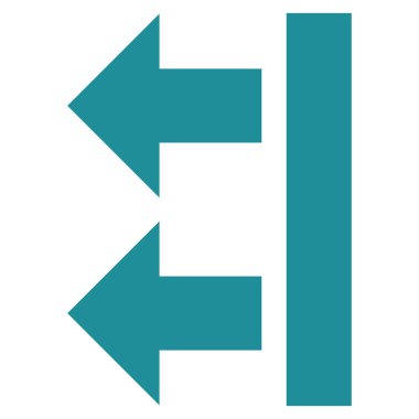 Sol düz vektör simge getir