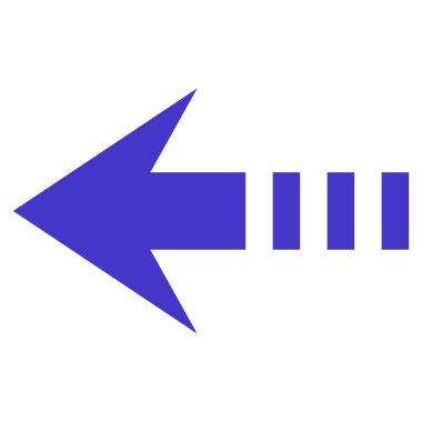 Sol düz vektör simge göndermek