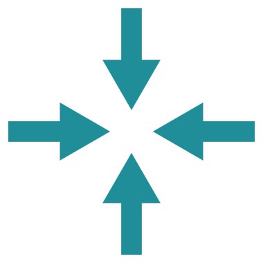 Oklar düz vektör simge sıkıştırmak