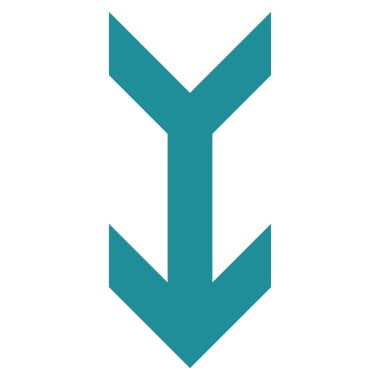 Düz vektör simgesi aşağı ok