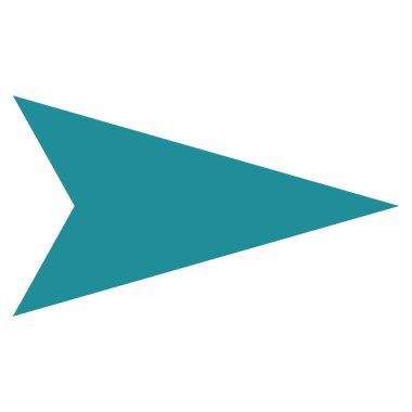 Ok ucu sağ düz vektör simgesi