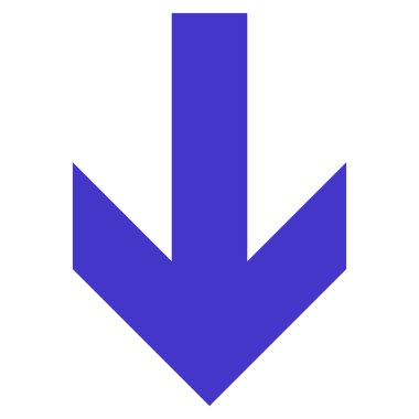 Düz vektör simgesi aşağı ok