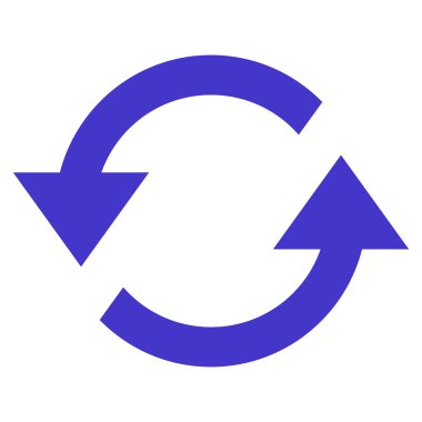 Oklar düz vektör simge Yenile