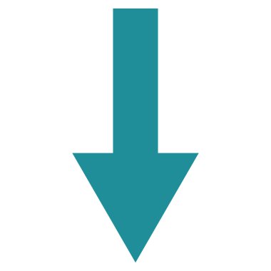 Düz vektör simgesi aşağı ok