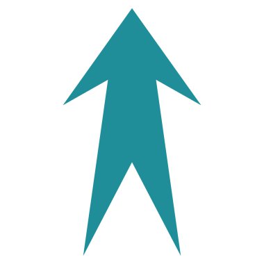 Düz vektör simge yukarı ok