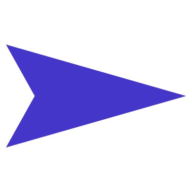 Ok ucu sağ düz vektör simgesi