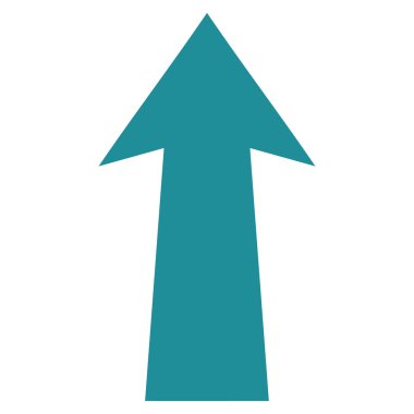 Düz vektör simge yukarı ok