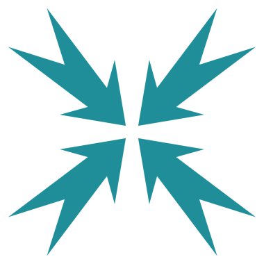 Sıkıştırma OK düz vektör simgesi