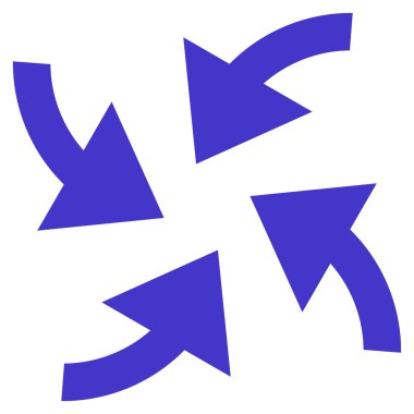 Siklon oklar düz vektör simgesi