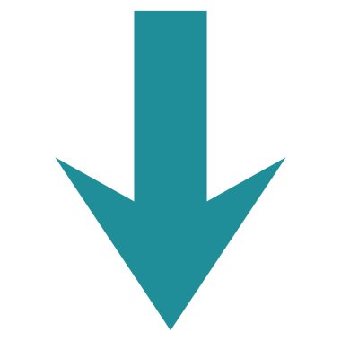 Düz vektör simgesi aşağı ok