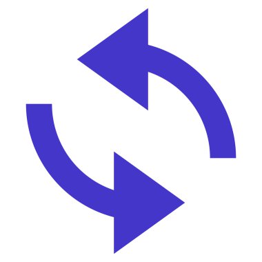 Vektör simge Exchange oklar düz