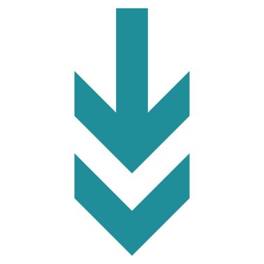 Düz vektör simgesi aşağı ok