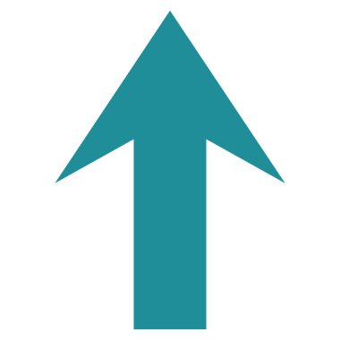 Düz vektör simge yukarı ok