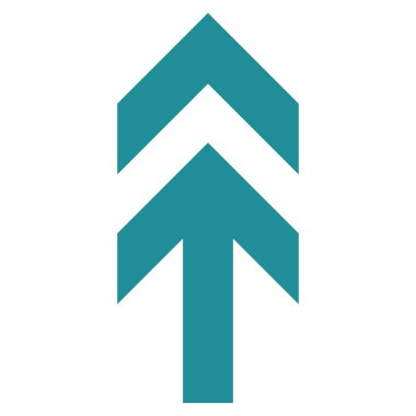 Düz vektör simge yukarı ok