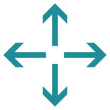 Oklar düz vektör simgesini genişletin