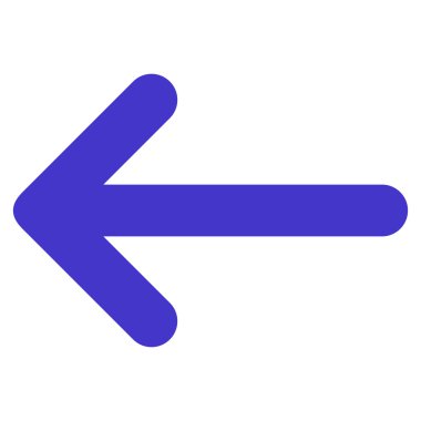 Ok sol düz vektör simgesi