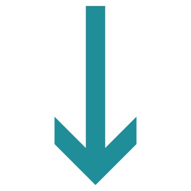 Düz vektör simgesi aşağı ok