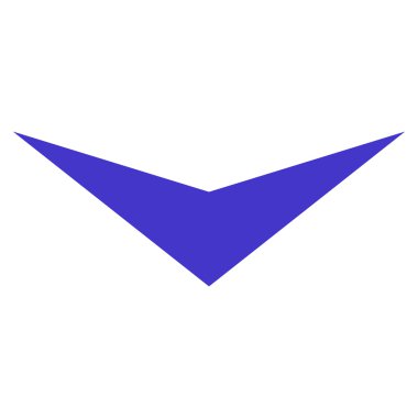 Düz vektör simgesi aşağı ok ucu