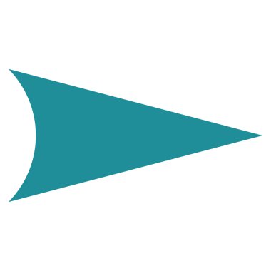 Ok ucu sağ düz vektör simgesi