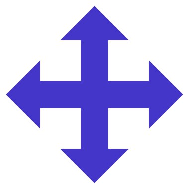 Oklar düz vektör simgesini genişletin