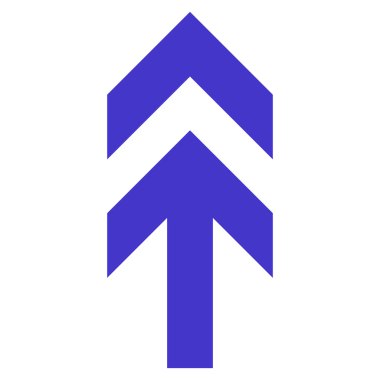 Düz vektör simge yukarı ok