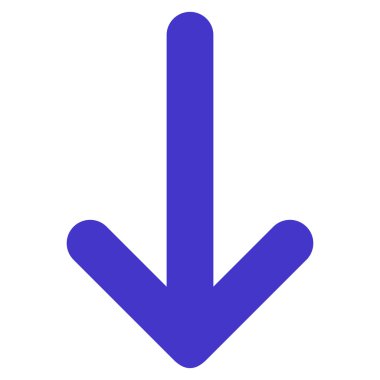 Düz vektör simgesi aşağı ok