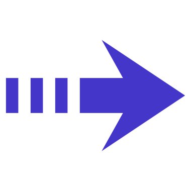 Sağ göndermek düz vektör simgesi